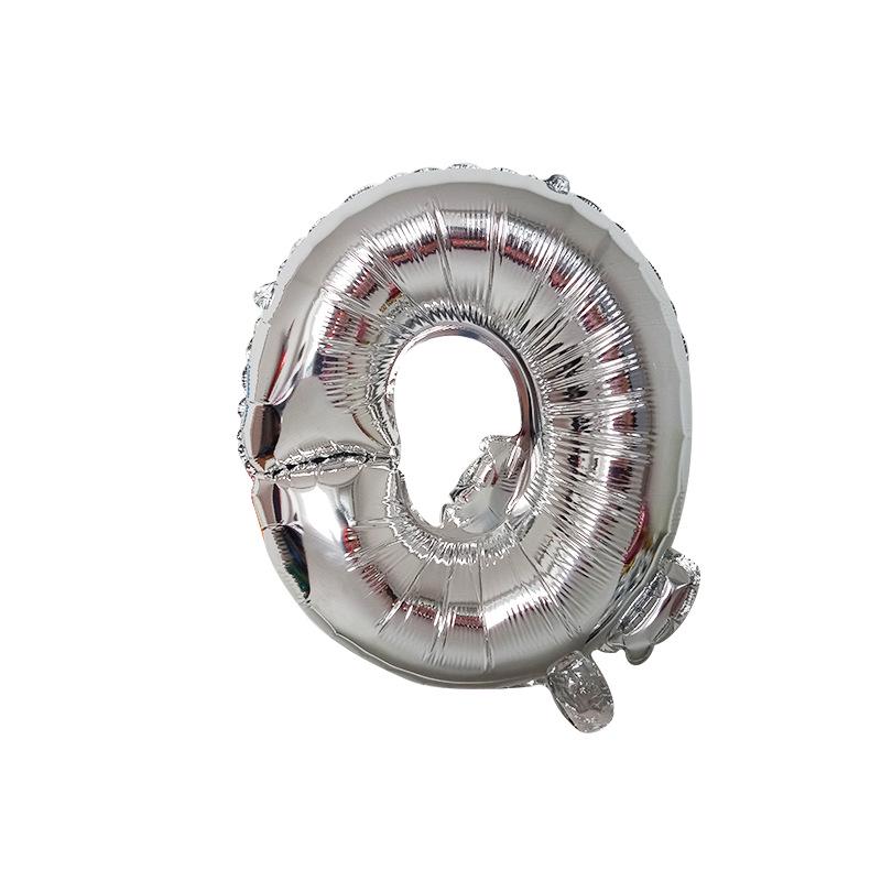 50pcs Letter Balloon Aluminum Foil 50 Cm Bright Gold Silver Aluminum Film Letter Balloon