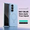 Stilvolle Originale Flüssigsilikon Magnetische Hülle für Samsung Galaxy Z Fold 8 Ultra 7 6 5 für Magsafe Stoßfest Sturzschutz Hülle
