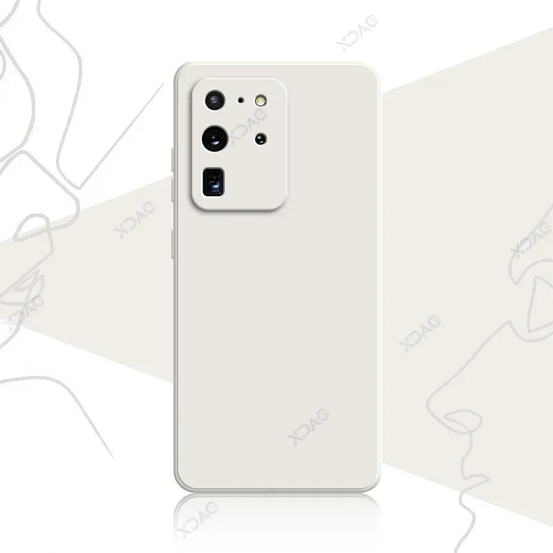 Mobile Phone Cover for Samsung Galaxy S20 FE Plus Ultra SamsungS20Ultra S20Plus 5G Soft Square Liquid Silicone Case Bag