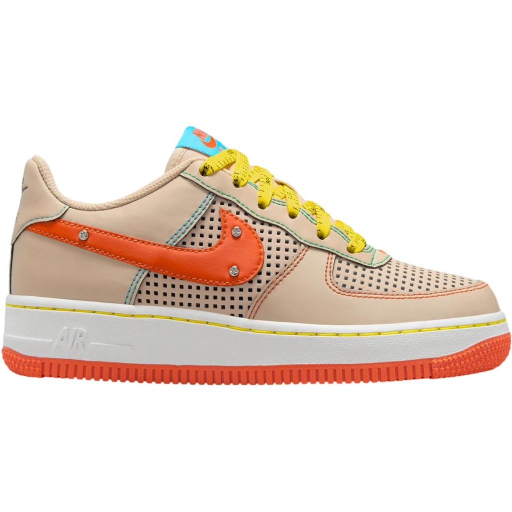 Nike Air Force 1 Low GS D.I.Y. Diorama Kids Sneakers Tan Sanddrift Safety-Orange IB7725-126