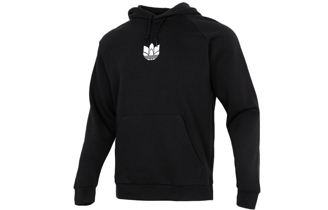 

Adidas Originals Trefoil Sweatshirts Men s Black Hooded Thickened Other GN3555 XS