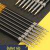 0,5 mm Schwarze Gel-Stiftmine, Rundspitze, Druckmechanismus, Dickes Gehäuse, Hohe Kapazität, Wasserbasiert