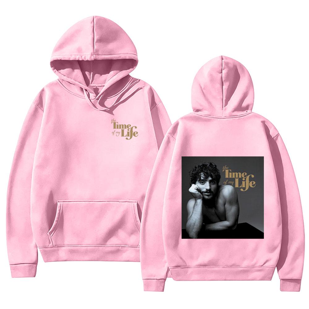 Benson Boone The Time of My Life Hoodies Retro Vintage Print Streetwear Men Fashion Women Casual Long Sleeve Pullover Sweatshirt