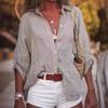 Women's Loose Fit Gray Long Sleeve Shirt
