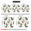 2pcs  2D Plane Printing Popular Curtains Cute Christmas Dinosaurs Reindeer_a Versatile Polyester Fabric (without Rod) Outdoor