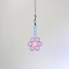 Sweet Phone Chain Strap Lanyard Colorful Bead Flower Pendant Phone Charm Hangings Decoration Cute Phone Accessories