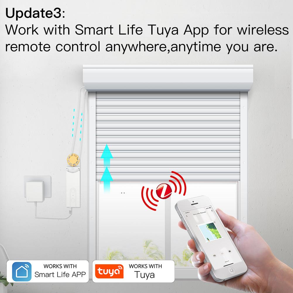 ZigBee Smart DIY Motorized Roller Blinds Shades Drive Motor Hub Tuya Smart Life APP Alexa Google Home Voice Control