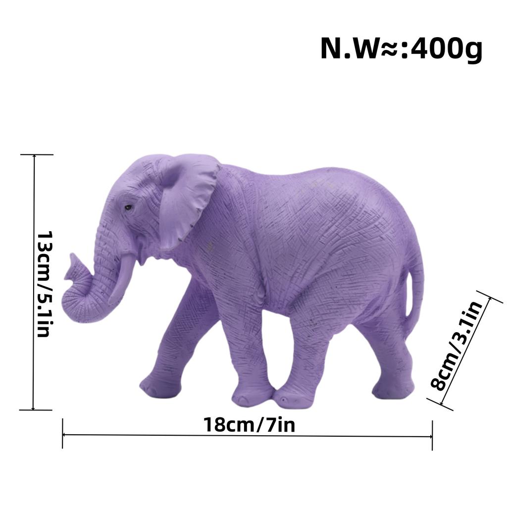 New Creative Modern Simple Solid Color Elephant Home Interior Office Resin Craft Ornaments