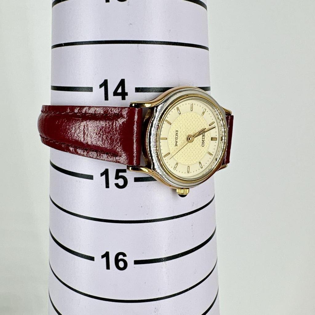 Used [Working Item] SEIKO Exceline 2J31-0A50 Quartz Combi Ladies Watch Antique