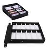 Sunglasses Organizer Box Stand Display Case Tray 12 Compartments Velvet Snap Close Prevent Dust Eyeg