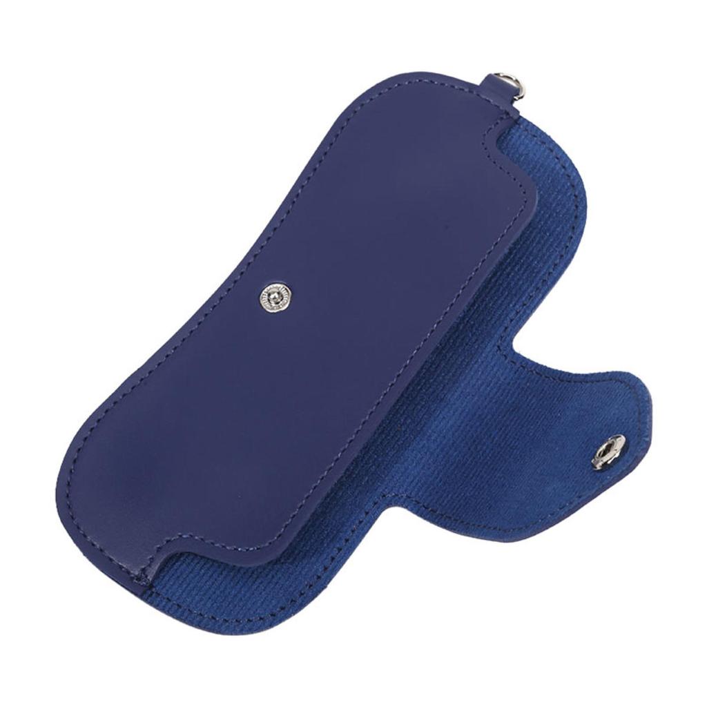 PU Leather Sunglasses Storage Bag With Lanyard Solid Color Portable Eyeglasses Pouch Durable Hanging Glasses Holder Cover Bag