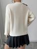 Women's Bowknot Pullover Sweater - 2026 Lazy Style with Slit Design