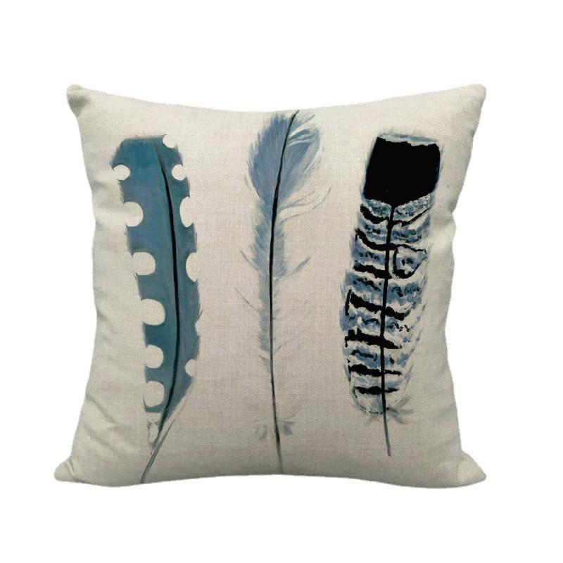 Feathered Bird A Cute Pet Digital Printing Short Plush Pillow Covers Decorative For Car Sofa Office Cushion Cover Home Goods
