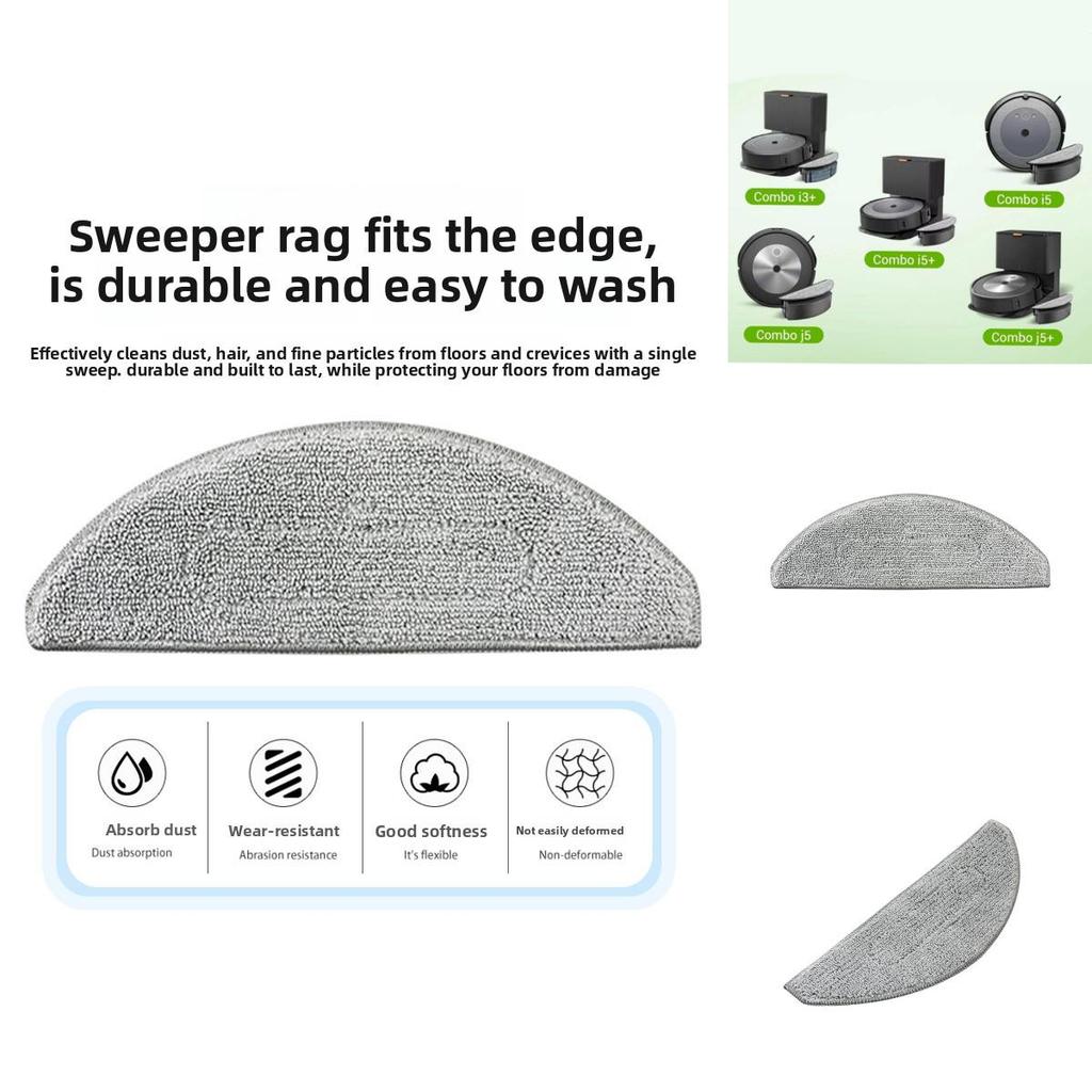 For Irobot Roomba I5 I5 J5 J5 Plus Reusable Mop Cloth For Home Floor Cleaning