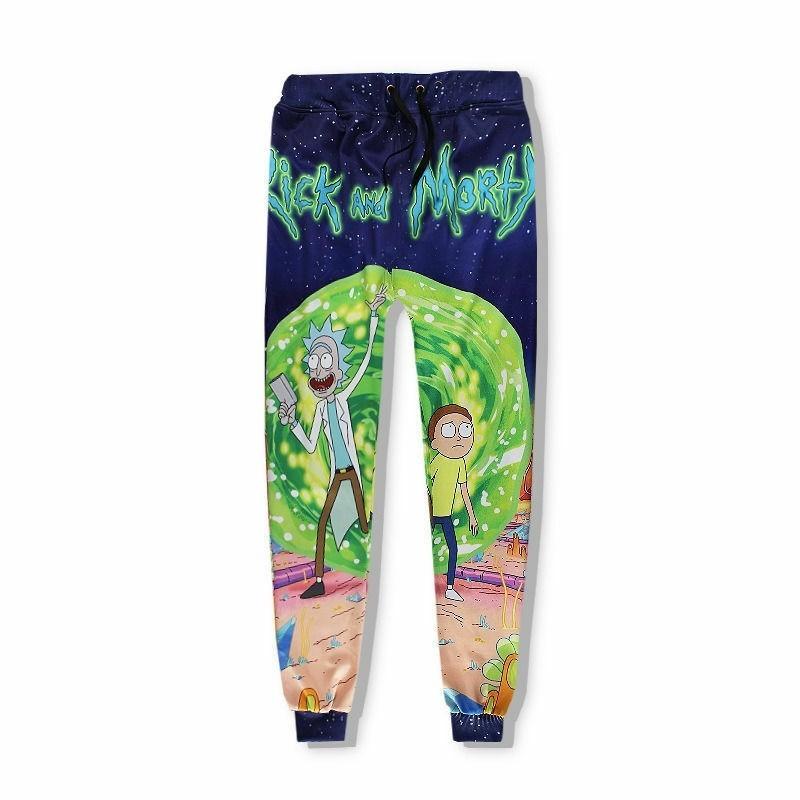 Fun New Rick And Morty Cartoon Galaxy 3d Sweater Hoodie Pants Outfit Tracksuit