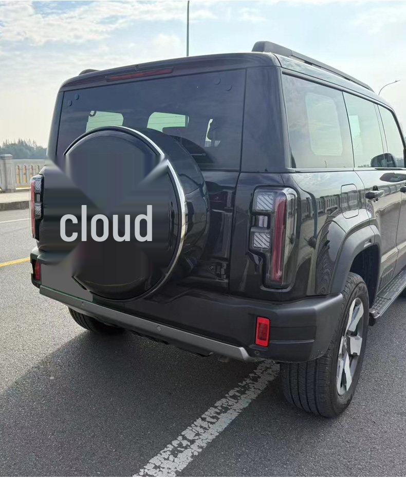 Stainless Steel Rear Spare Tire Cover for Beijing BJ40E (13-26 Models) - Extended Range Version
