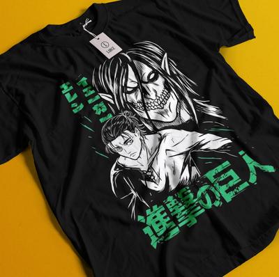 Attack On Titan Tişört Eren Mikasa Tişört Levi Tişört AOT Erwin Hange Armin Tişört