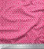 Soimoi Japan Crepe Satin Fabric Clover Leaves Small Print Fabric by Metre 42 Inch