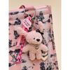 MOSSGARDEN1919 Bokku Bokku Character Keychain Pug Pug Pug Pug Puppy Keychain (Pink)