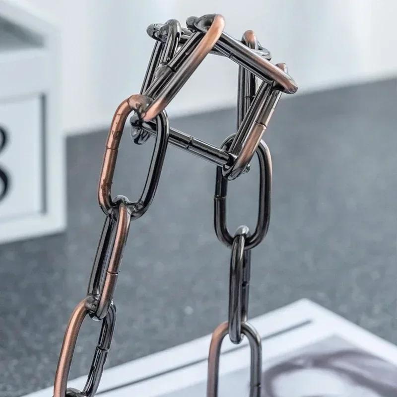 Magical Suspension Iron Chain Wine Racks One Bottle Wine Display Racks Stand Holder Kitchen Dining Room Cellar Bar Decoration