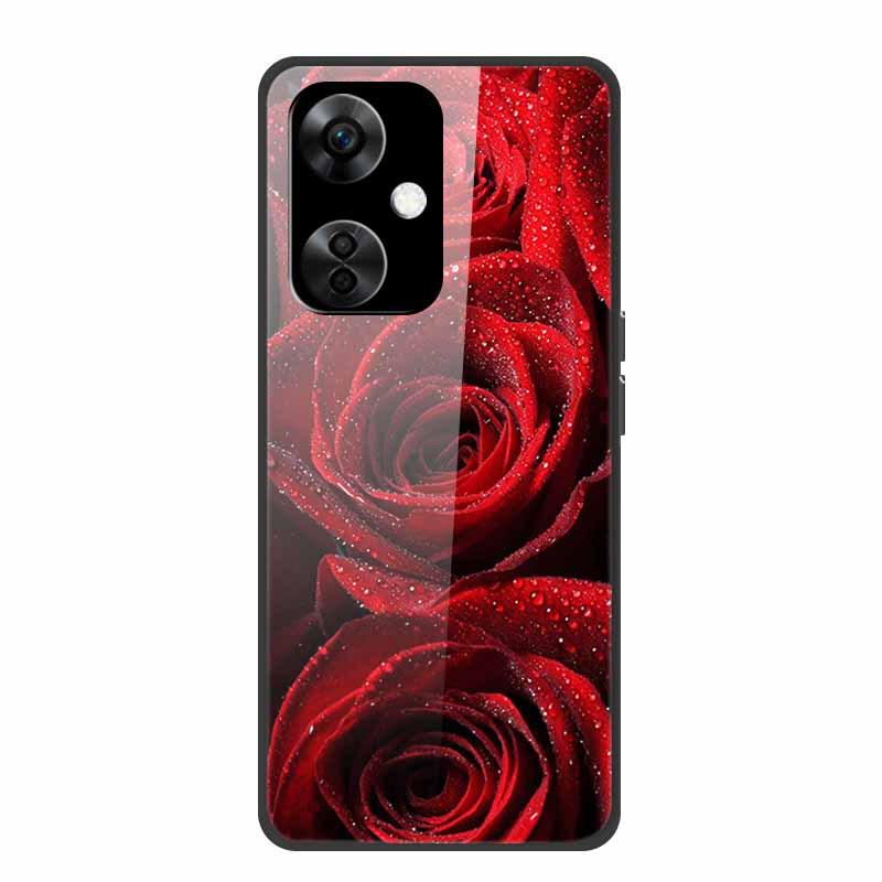 Personalisierte bunte Landschafts-Handyhülle mit gehärtetem Glas für OnePlus NORD CE 3 5G