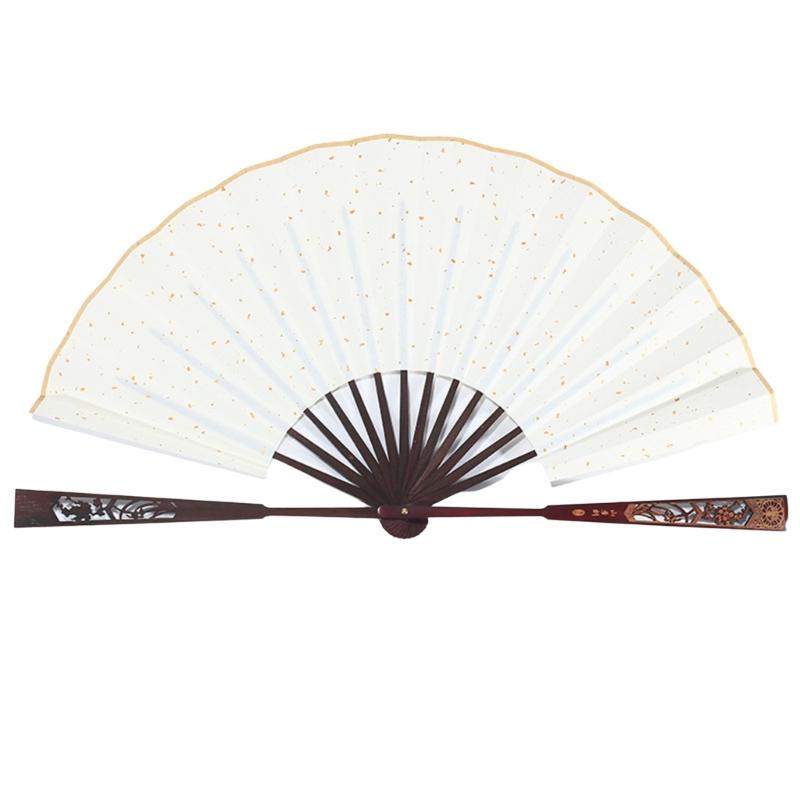 Rice Paper Folding Fan Blank Fan Paper Hand Fan Wedding Fan Decorative Painting Fan Blank Fan Kids