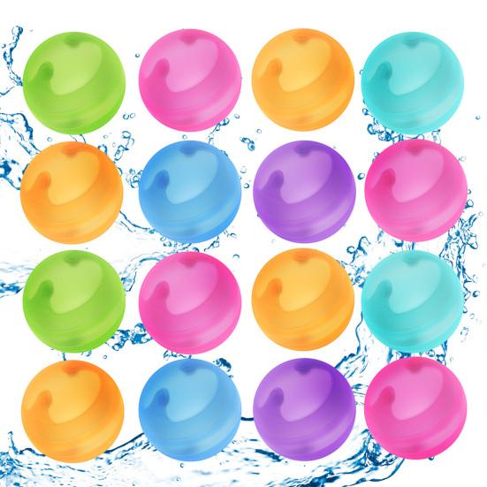 Refillable Water Balloons Quick Fill Soft Silicone Water Play Toy Summer Beach Pool Party Game for Kids Adults
