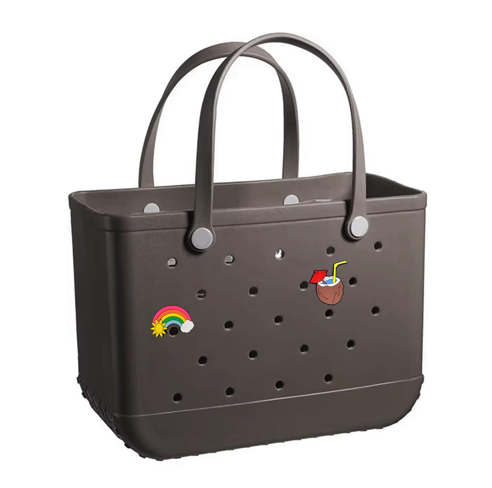 

Сумка Hole Bag Travel Outdoor Водонепроницаемая износостойкая пляжная сумка с наклейками One Size кофейный