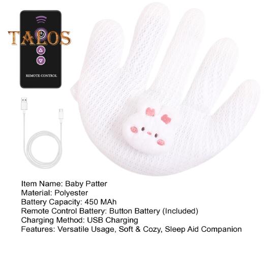 Baby Patter pentru somn, palmier electric liniștitor pentru bebeluși cu perne cu telecomandă pentru dormit Bătător automat pentru nou-născut pentru somn