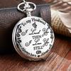 Engraved Retro Quartz Pocket Watch for Son, Husband, Grandpa