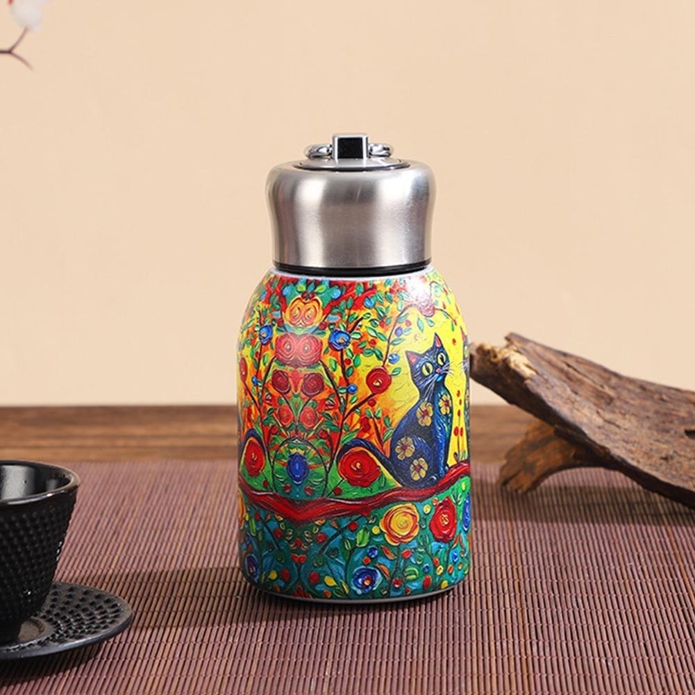 New 300ML Mini Insulated Water Bottle Coffee Vacuum Flasks Stainless Steel Portable Travel Camping Water Bottle With Lid Cups