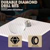 Diamond Grinder Bit Head Tool Set Stained Glass Grinder Bit 1inch 3/4inch 1/4inch 1/8inch Multi-Size Brass Core Diamond