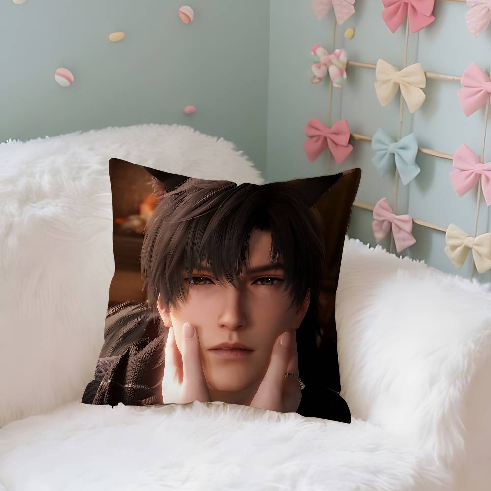 

ZZaynes Case Plush Fabric Soft Pillowcase Double Sided Print Cushion Cover Household Gifts 40X40cm