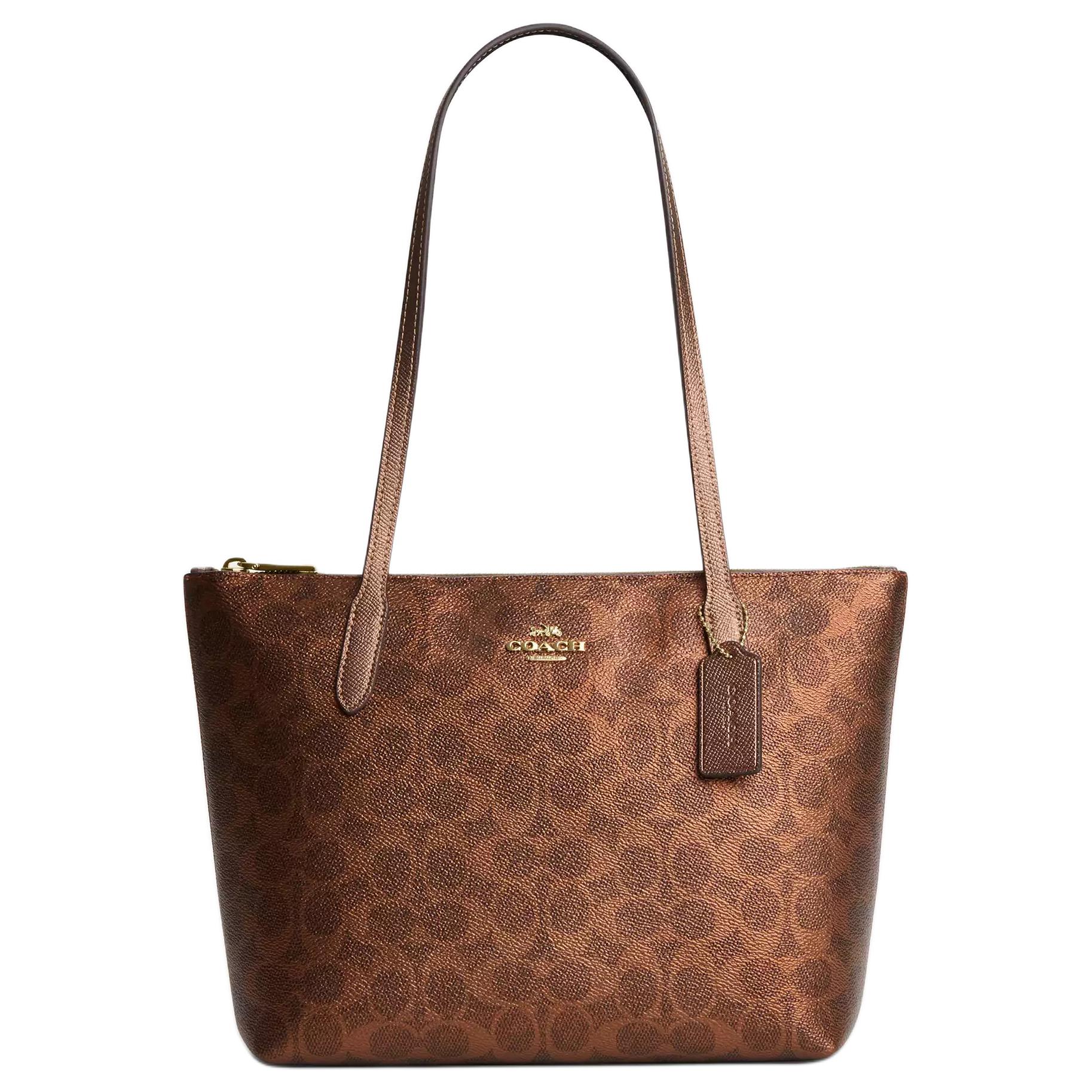 

Coach Fiona 24 Gold Logo Tote Bag Shopping Bag Shoulder Bag Women tote Brown CW396-IMYGQ Basic Set (Bag+Dust Bag)