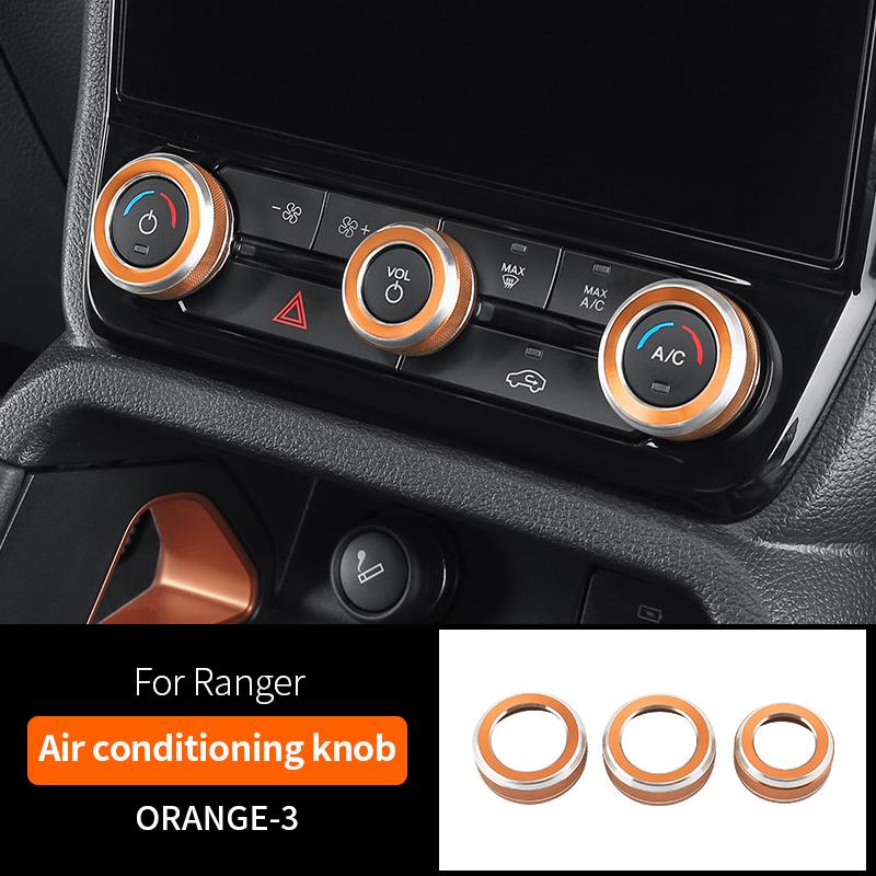 Auto Klimaanlage Schalter Bedienknopf Dekoration Abdeckung Verkleidung Auto Innenzubehör Car-Styling für Ford Ranger T9 2023 2024