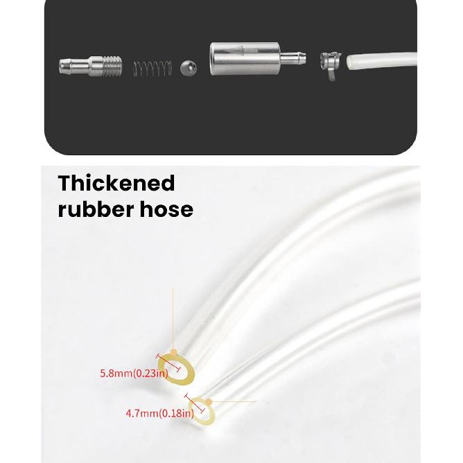 Bremsenentlüftungsschlauch - Einweg-Rückschlagventil Schlauchentlüftungswerkzeug-Kit, Bremsenentlüfter für Hydrauliksystementlüftung Auto Motorrad Kupplung (2 STÜCKE)