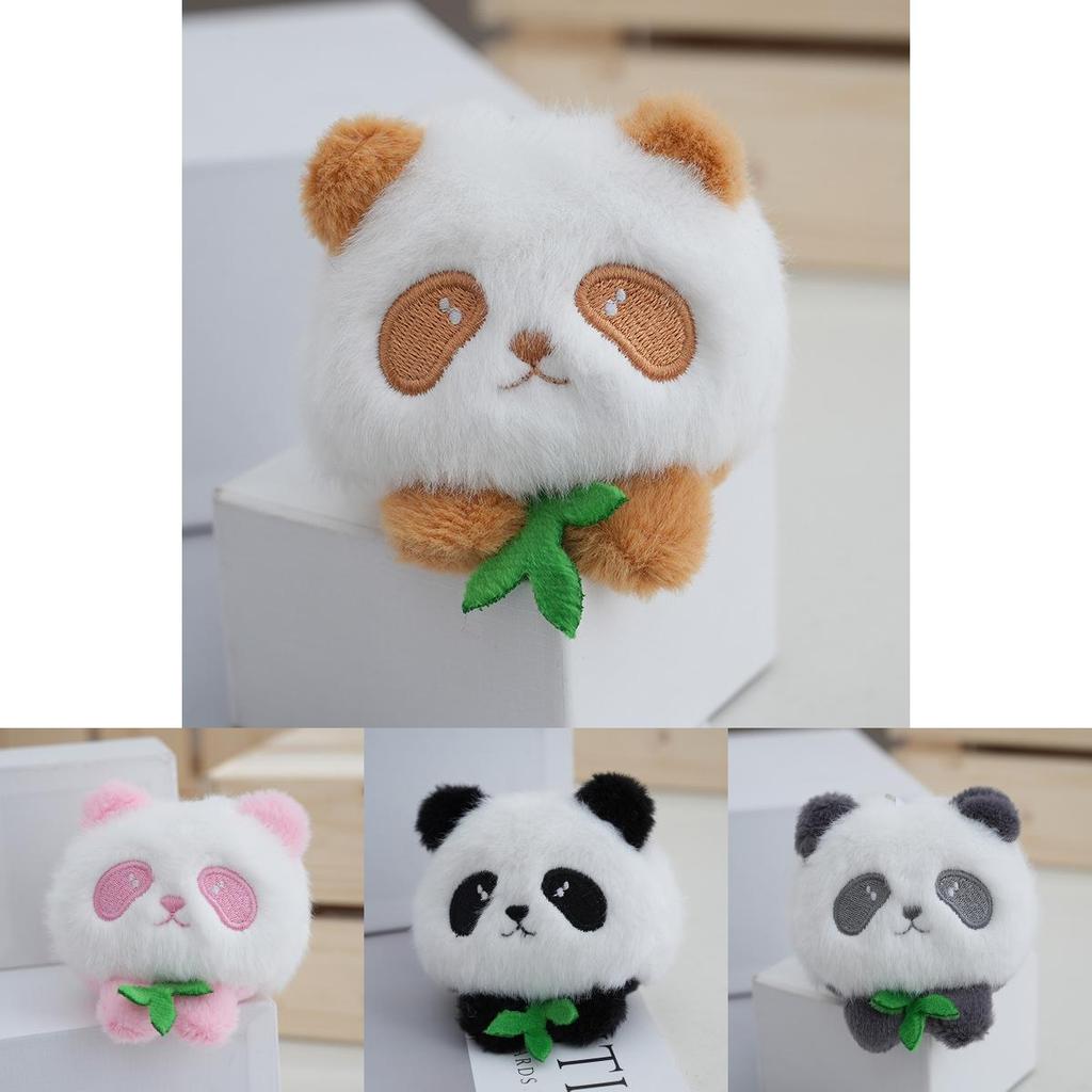 Adorable Cartoon Panda Plush Keychain Toy Cute Stuffed Bag Charm Gift For Couples