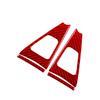 2Pcs Red Carbon Fiber Defogger Vent Trim Cover For Honda Accord Coupe 2008-2012