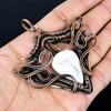 Howlite Pendant, 999 Copper Wire Wrapped Gemstone Jewelry, Handmade Pendant, For Thanksgiving