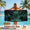 Custom Text Beach Towel, Soft Absorbent Swimming Multi-use TowelSporting CP