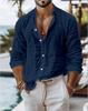 Men's Shirt Casual Style Long Sleeve Business Casual Shirt