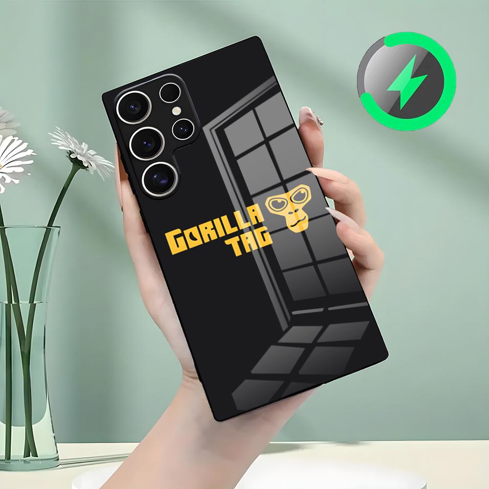 

Gorilla Tag Monkey Phone Case For Samsung S26 S25 S24 S23 S22 S21 S20 Edge Ultra Plus FE For Magsafe Glass Case Galaxy S25 Edge