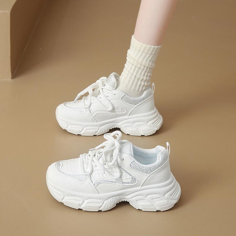 

Fashion CRLAYDK Chunky Sneakers for Women Platform Fashion Casual Shoes Wedge Dad Walking Sport Workout Tennis Mesh Lace Up Trainers 35