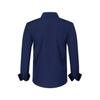 Cross-Border Men's Double-Breasted Polka Dot Color Block Stretch Shirt