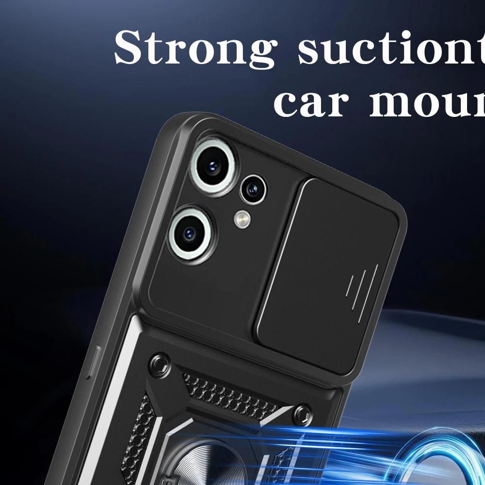 Armor Funda for Nothing CMF Phone 2 Pro Case Slide Camera Protection Ring Stand Holder Shockproof Back Cover Capa