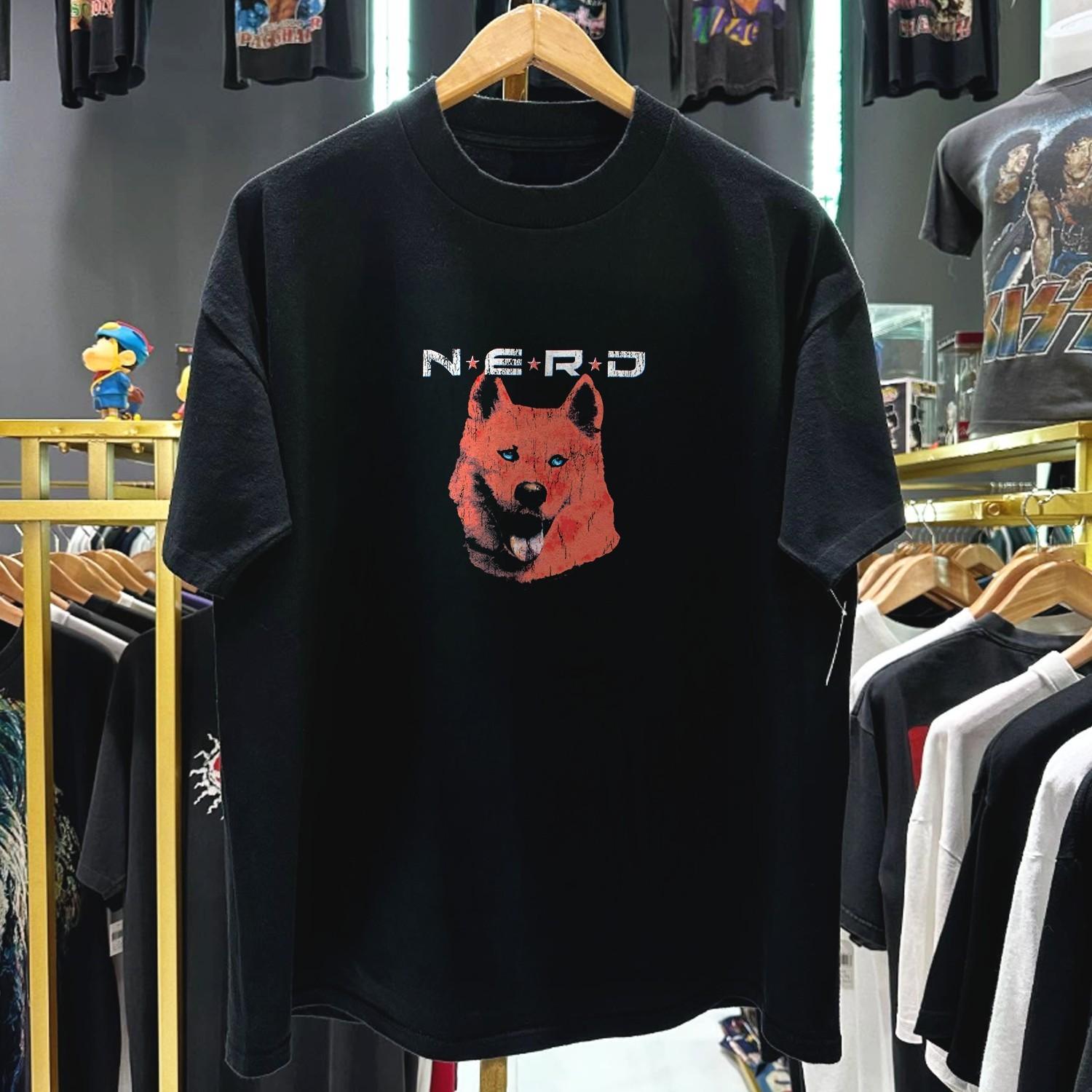 2004 N E R D Fly Or Die Promo T-Shirt Black XXL XL