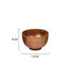 Natural Vintage Wooden Bowl Fruit Salad Bowl Noodle Rice Soup Bowl Craft Decoration Kitchen Utensil Tableware