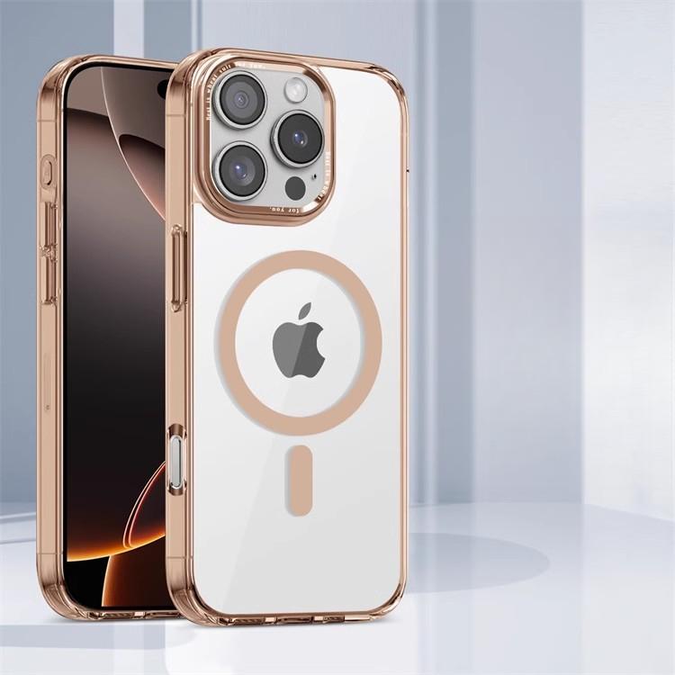 

Подходит для iPhone16proMax Ледяной цвет Чехол для мобильного телефона Магнитная зарядка Apple 15 Прозрачный Противоударный 14 Защитный чехол 13 iPhone16