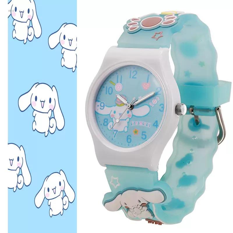 Neue niedliche Cartoon-Kinderuhr Gelee-Farbe weiches Armband Puppe Quarz-Uhr für Grund- und Sekundarschüler
