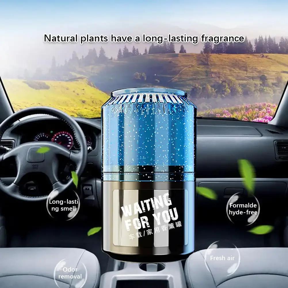 Solid Car Air Freshener Perfume Cream Auto Interior Accessorie Aroma Diffuser Cup-shaped Aluminum Can Remove Odors Fragrance